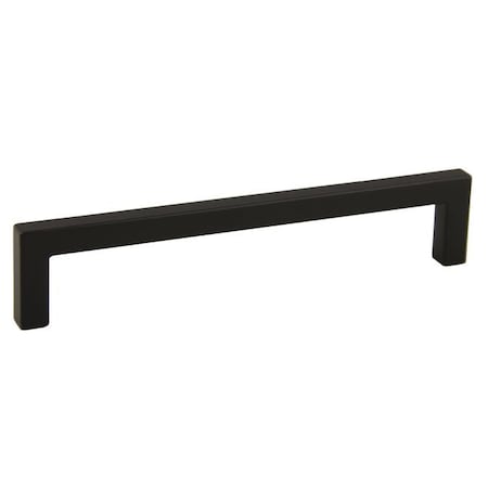 Crown 6-3/8" Modern Square Cabinet Pull with 6-3/10" Center to Center Matte Black Finish CHP87228BK